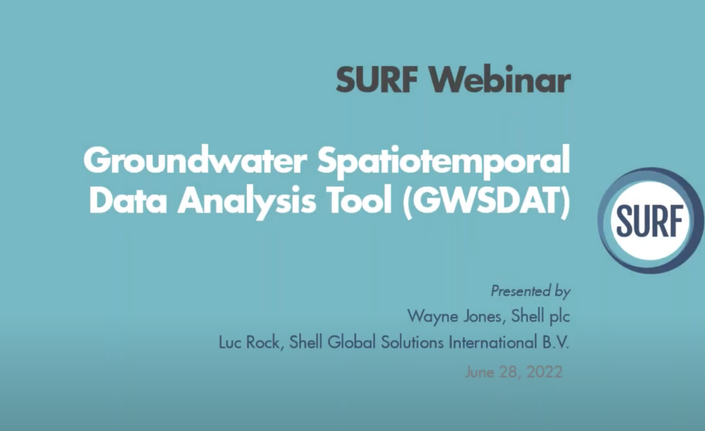SURF Webinar GroundWater Spatiotemporal Data Analysis Tool ...